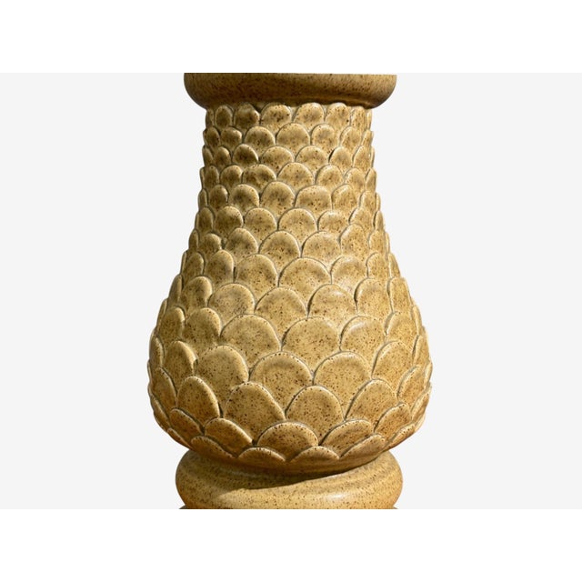 Ceramic Kaisa Essén, Table Lamps, Beige Stoneware, Sweden, 1980s For Sale - Image 7 of 9