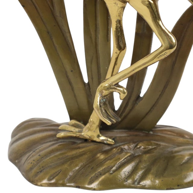 Mid-Century Modern Brass Heron Figurine, 1950s For Sale - Image 12 of 16