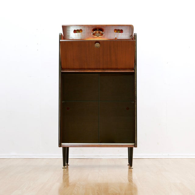 C10 - Vintage 1960s English Liquor Cabinet For Sale - Image 4 of 11