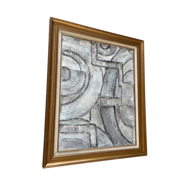 Abstract Large Contemporary Abstract Mixed-Media Painting, Bryan Boomershine For Sale - Image 3 of 6