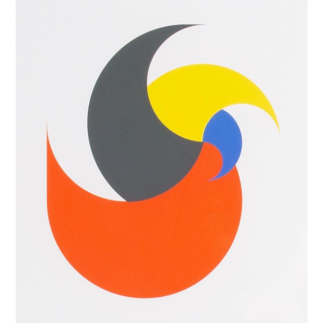 A 1995 serigraph print, titled "Konstruktion and Intuition," by the German artist Anton Stankowski (1906-1998). This print...