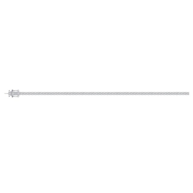 Elite Brilliance: 10K White Gold & 6-1/5 Cttw CVD Diamond 7-Inch Tennis BraceletThe Essential Icon of Sustainable...