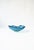 Italian Murano Blue Art Glass Bowl Scalloped Edge For Sale - Image 9 of 12