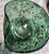 1960s Vintage Murano Emerald Green and Gold Aventurine Folded Clam Bowl Attributed to Fratelli Toso, 1960s For Sale - Image 5 of 5