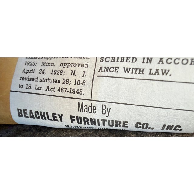 Pair of Vintage Hollywood Regency Style Wingback Armchairs by Beachley For Sale - Image 13 of 15