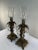 Baroque Early 20th Century French Baroque Style Brass Candle Holders With Votives - a Pair For Sale - Image 3 of 13