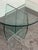 Vintage Post Modern Round Glass Side Table For Sale - Image 11 of 12