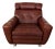 Vintage Burgundy Leather Lounge Chairs by Svend Skipper, Denmark For Sale