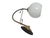 Metal Art Deco Metal Wall Lamp, Poland, 1950s For Sale - Image 7 of 9