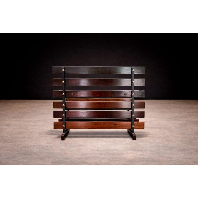 1960s Magazine Rack in Rosewood, Unknown, 1960’s For Sale - Image 5 of 7
