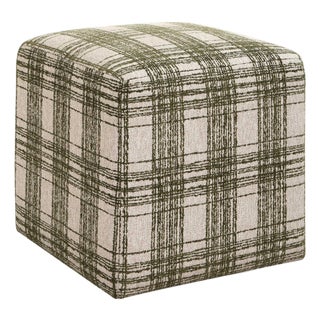 Joie Ireland Plaid Ottoman For Sale