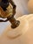 Pair of Large 1980s Art Deco Revival Cream Swirl Cream Ceramic Table Lamps For Sale - Image 11 of 12