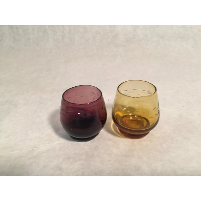 Vintage Multicolored Hand Blown Aperitif Glasses - Collection of 18 For Sale - Image 4 of 7