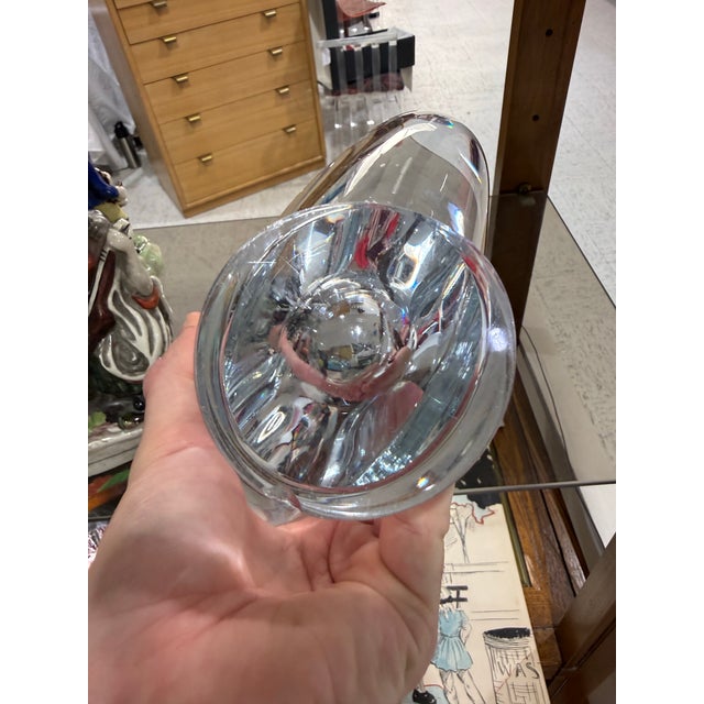 1970s 1970s Rare Timo Sarpaneva Finlandia Iittala Elongated Vase 7in For Sale - Image 5 of 8