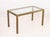 Metal Late 20th Century Modern Glass Top Brass Dining Table For Sale - Image 7 of 7
