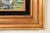Mid 20th Century Original Artist Signed Village Harbor Oil on Canvas Painting With Carved Giltwood Frame For Sale - Image 5 of 15