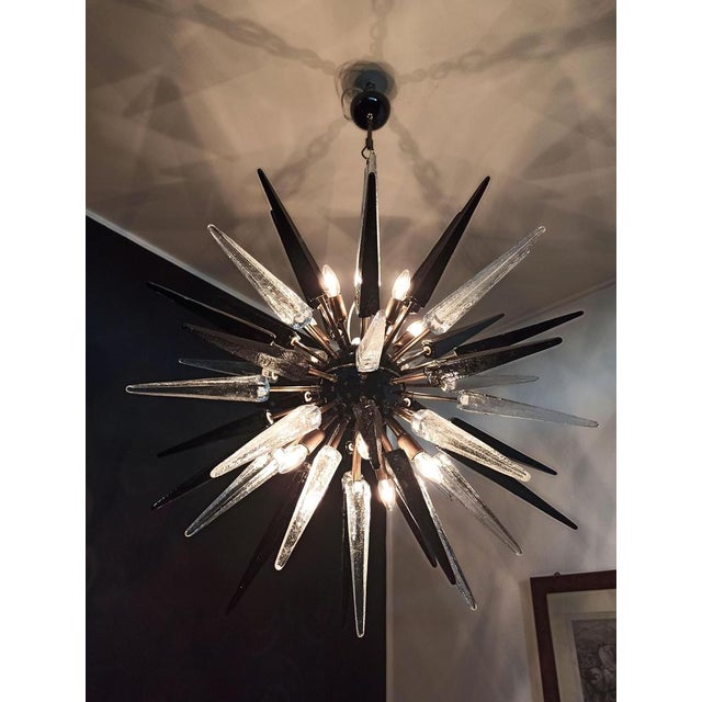 Murano Sputnik Chandelier, 1990s For Sale - Image 3 of 16