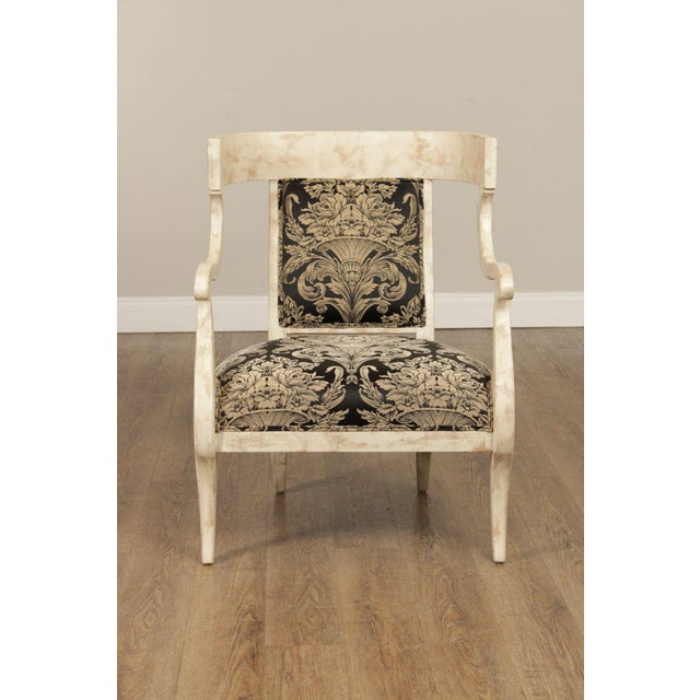 Regency Style Pair Of Painted Fauteuil Armchairs For Sale - Image 10 of 18