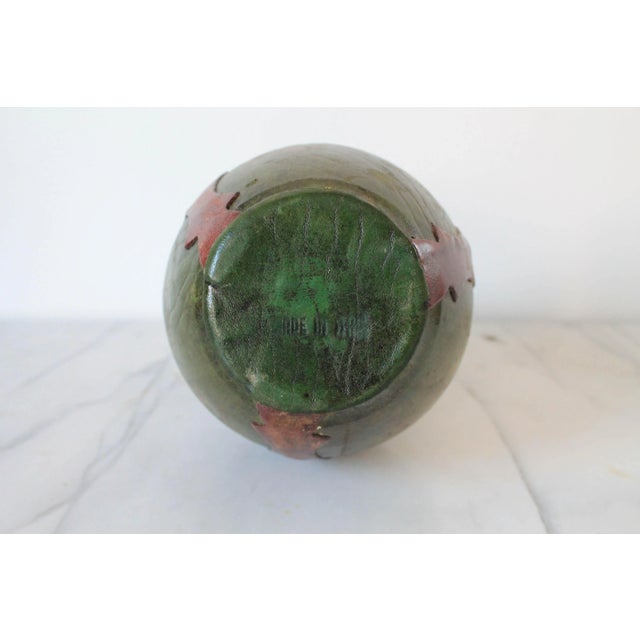 Vintage Italian Leather Decanter For Sale - Image 10 of 11