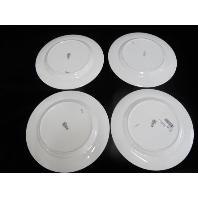 Pink Royal Doulton Ito Smooth E2929 Exotic Song Bird 10 1/4" Dinner Plate Set of 4 For Sale - Image 8 of 8