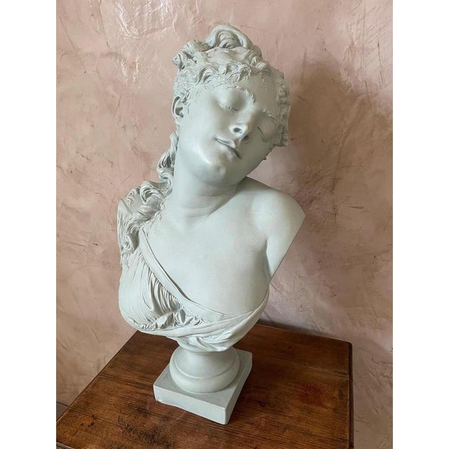 Antique Woman Bust in Terracotta, 1850s For Sale - Image 3 of 18