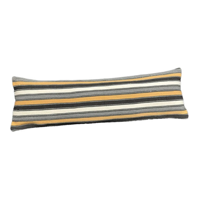Turkish Hemp Pillow Cushion Natural Beige Brown Cushion Cover 14x45 For Sale