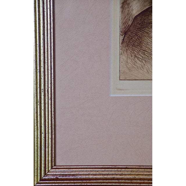 A Portrait of a Pensive Woman in a Head Scarf: An Etching by George Rhead, 1890-1910 For Sale - Image 4 of 7