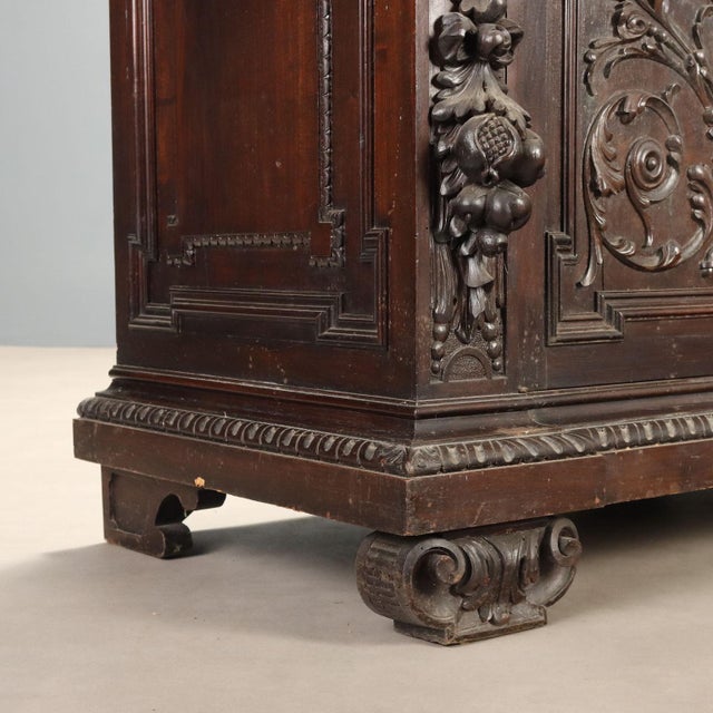 Neo-Renaissance Ebonized Walnut Sideboard For Sale - Image 9 of 12