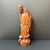 Early 20th Century Hand Carved Wood Happy Buddha Statue With Candle Holder For Sale - Image 5 of 12