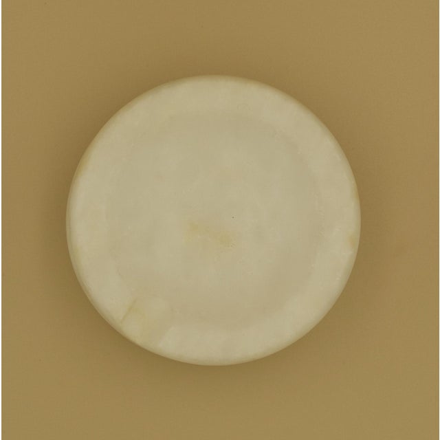 Pair of Italian Alabaster Stone Ashtrays / Sculptural Catchall Objects, C. 1960s–70s For Sale - Image 4 of 7