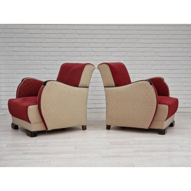 Mid-Century Modern Set of Art Deco Scandinavian Chairs, 1950s For Sale - Image 3 of 18