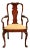 Queen Anne Style Vintage Mahogany Armchair For Sale