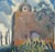 Candlelight Service Landscape Painting, Oil on Canvas, Circa 1940 Charming painting of church in Mexico during Holy Week...