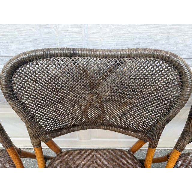 1980s Set of Four Cafe Chairs in the Style of Yuzuru Yamakawa for Saccaro For Sale - Image 12 of 12