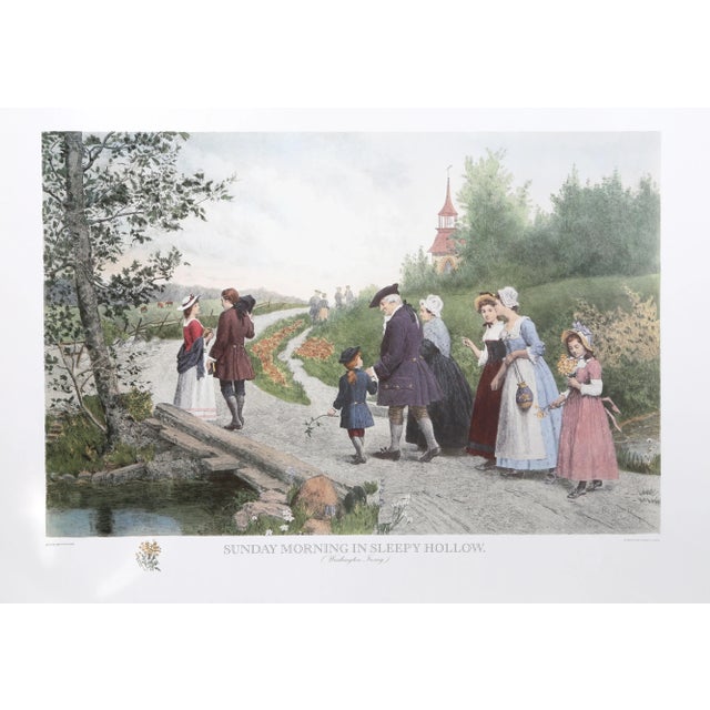 Sunday Morning in Sleepy Hollow Jennie Brownscombe Size: 26 in. x 40 in. Poster