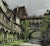 Realism Robert Kasimir, Kreuzenstein Courtyard, Austria, Circa 1960 For Sale - Image 3 of 7