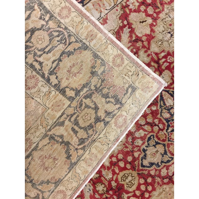 Vintage Circa Lightly Distressed Sivas Area Rug 6ft 6in X 9ft For Sale In New York - Image 6 of 9