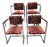 1970s Set of 4 Architectural Chrome Chairs Upholstered in Teimani Fabric For Sale