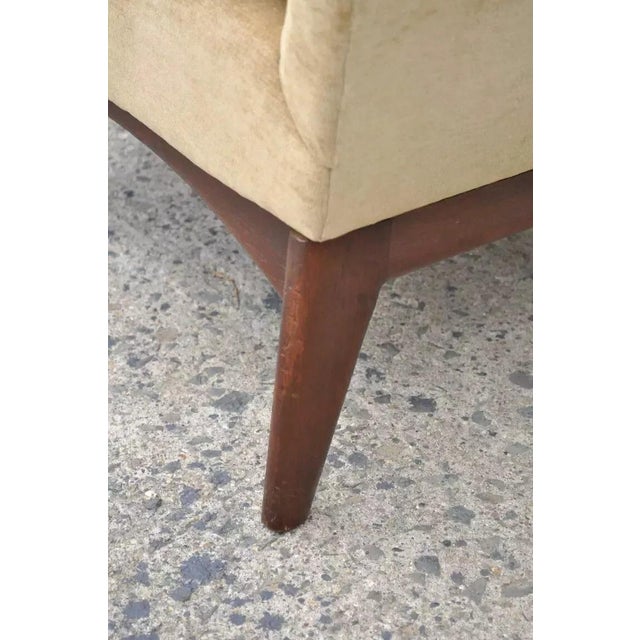 Beige Mid 20th Century Mid Century Modern Adrian Pearsall Style Beige Diamondback Walnut Lounge Chair For Sale - Image 8 of 10