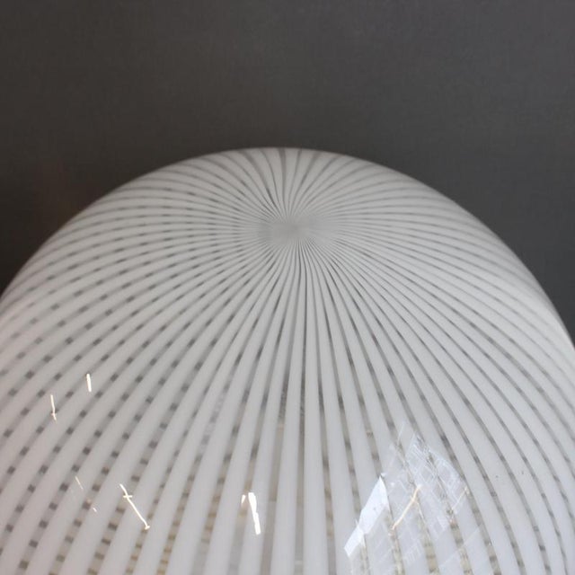 Vintage Italian Murano Glass Globe Table Lamp by Itre, 1970s For Sale - Image 10 of 12