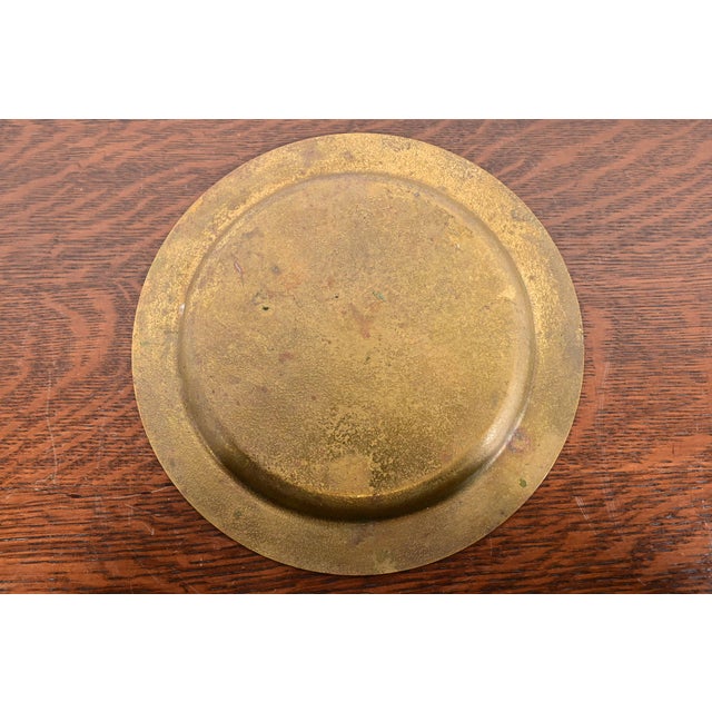 Metal Tiffany Studios New York Bronze Charger Plate or Tray For Sale - Image 7 of 11