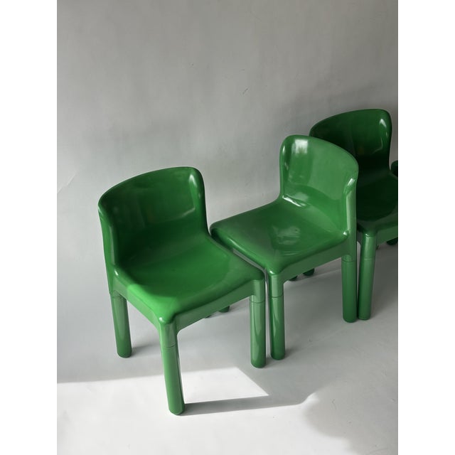 Space Age 4875 Chairs by Carlo Bartoli for Kartell, Italy, 1970, Set of 4 For Sale - Image 3 of 9