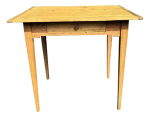 English Pine Table With Drawer