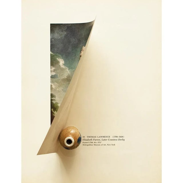 1956 After Thomas Lawrence "Elizabeth Farren, Later Countess Derby", Vintage Full-Color Print For Sale - Image 4 of 8