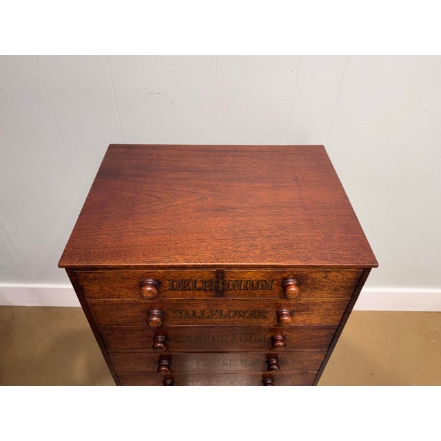 This is such a conversational chest off drawers for your classic gardener! A lovely oak chest with multi stacked drawers...