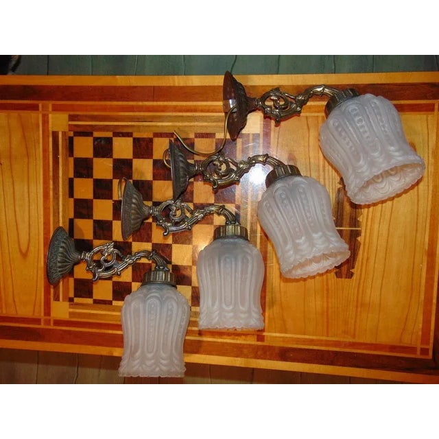 Vintage Brass Wall Lamp, 1950s For Sale - Image 11 of 11