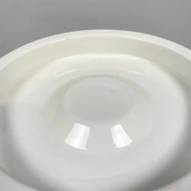 Mid-Century Italian White Porcelain Stoneware Ashtray from Mangiarotti Danese, 1970s For Sale - Image 9 of 10