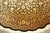 a mid 20th Century all Silk round rug Signed by Zanjan