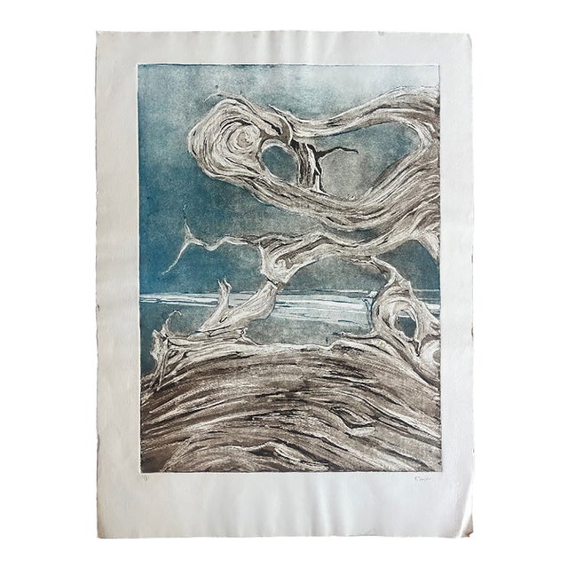 Tree Etching by M. Taylor, Circa 1970s For Sale