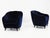 Mod. Shell Chairs in Deep Blue Velvet by Gio Ponti for Case E Giardini, Italy, 1950, Set of 2 For Sale - Image 16 of 16
